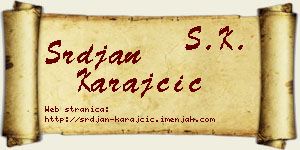 Srđan Karajčić vizit kartica